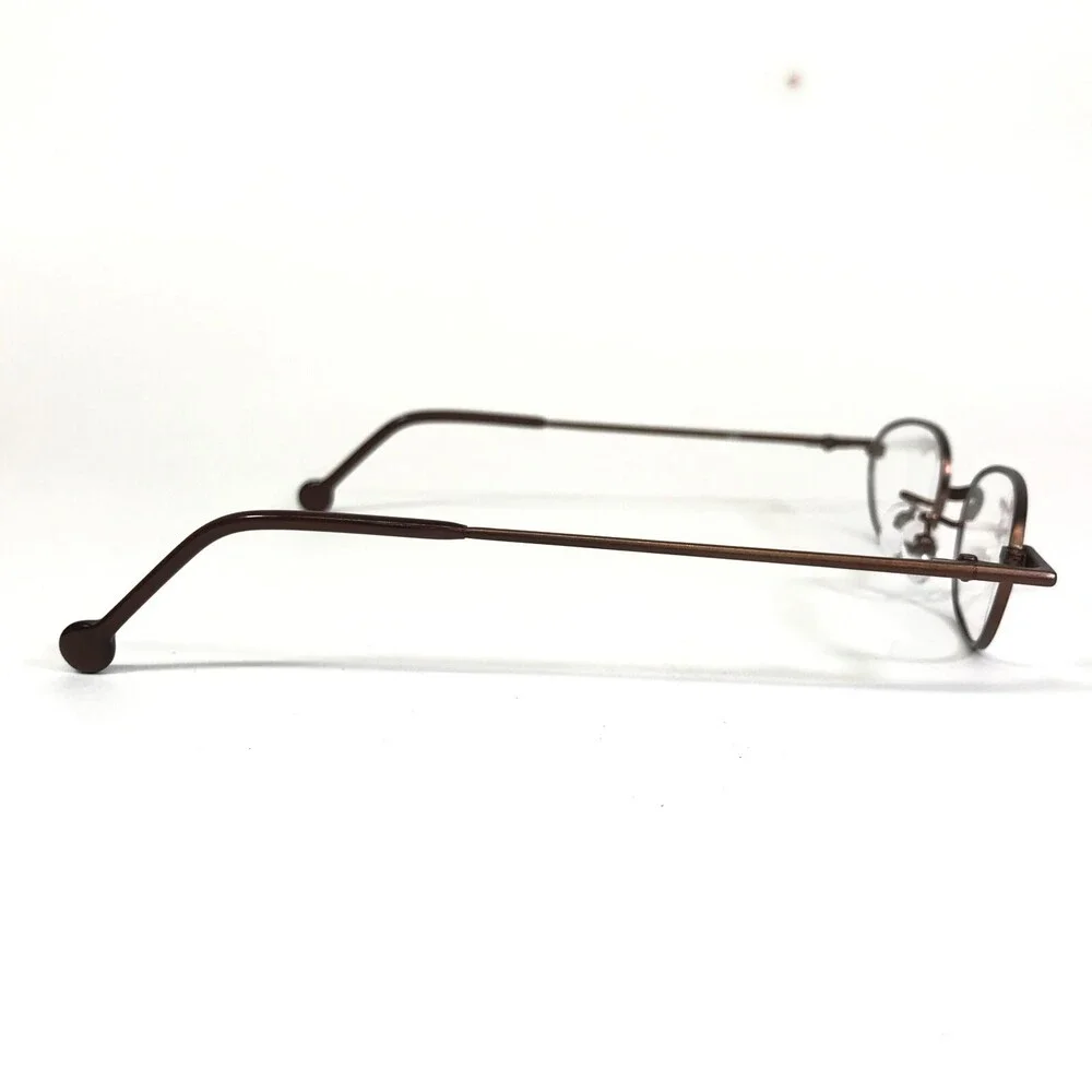Vintage la Eyeworks Eyeglasses Frames ELOISE 445 Matte Brown Round 42-20-130